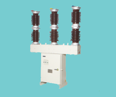 ABB outdoor porcelain clad circuit breaker installed at substation